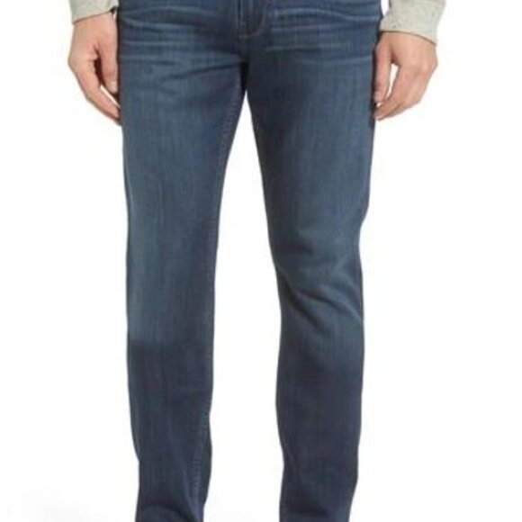 Paige Men’s Federal‎ Slim Straight Leg Dark Wash Jeans Gannon Size 31 - Picture 1 of 7
